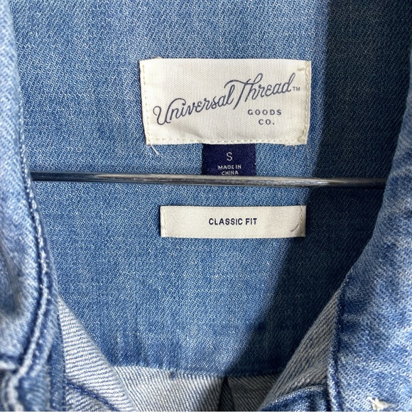 Denim Button Down Shirt Universal Thread - Picture 3 of 5